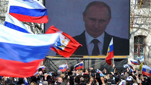 Việc Nga sáp nhập bán đảo Crimea vào năm 2014 khiến Tổng thống Putin vấp phải sự chỉ trích của các lãnh đạo phương Tây. (Ảnh: AFP)