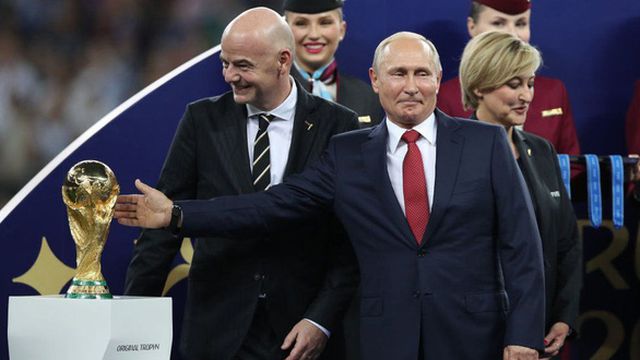 Tổng thống Putin đóng vai trò nổi bật khi Nga đăng cai World Cup 2018. (Ảnh: Getty)