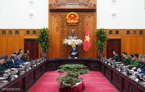 Thủ tướng Nguyễn Xuân Phúc phát biểu tại buổi tiếp - Ảnh: VGP/Quang Hiếu