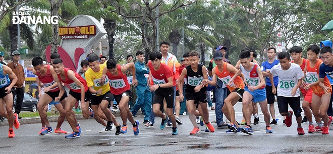 Male professional athletes at the competition