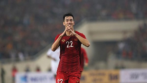 Vietnamese striker Nguyen Tien Linh (Photo: VNA)