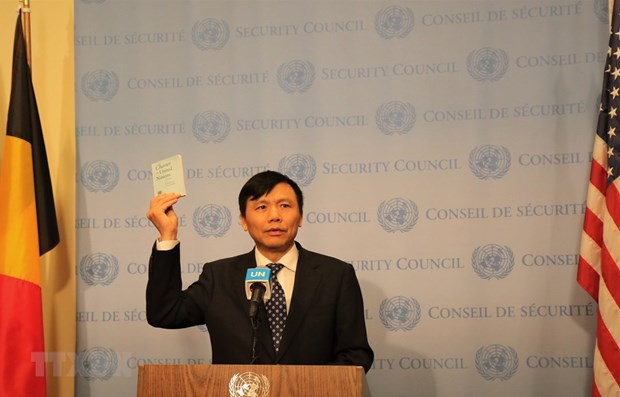 Ambassador Dang Dinh Quy, head of the Vietnamese Permanent Mission to the UN, at the event (Photo: VNA)