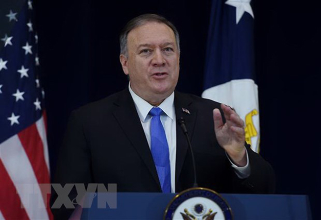 Ngoại trưởng Mỹ Mike Pompeo. (Nguồn: AFP/TTXVN)