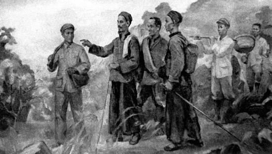  Ngày 28/1/1941, Bác Hồ từ Trung Quốc về nước và ở tại Pác Bó (Cao Bằng), trực tiếp lãnh đạo phong trào cách mạng. (Ảnh: Tranh tư liệu/TTXVN phát)
