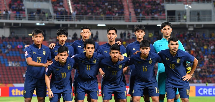 Đội hình ra sân của U23 Thái Lan. (Nguồn: AFC)