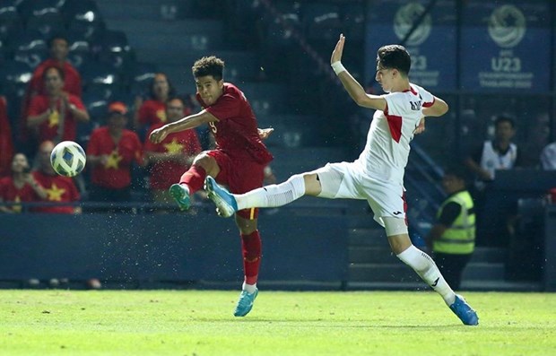 Vietnam is in the third place of Group D of the ongoing AFC U23 Championships after drawing Jordan 0-0 (Photo: VNA)