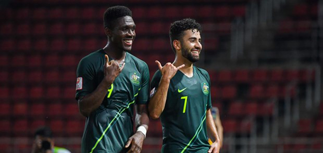 U23 Australia vào tứ kết với ngôi nhất bảng A. (Nguồn: AFC)