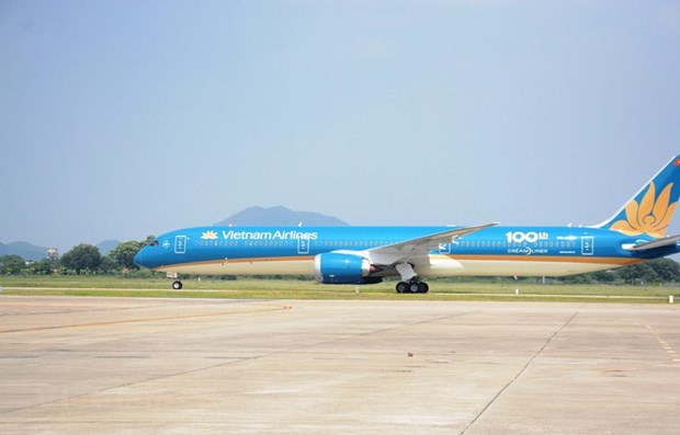 A plane of Vietnam Airlines (Photo: VNA)