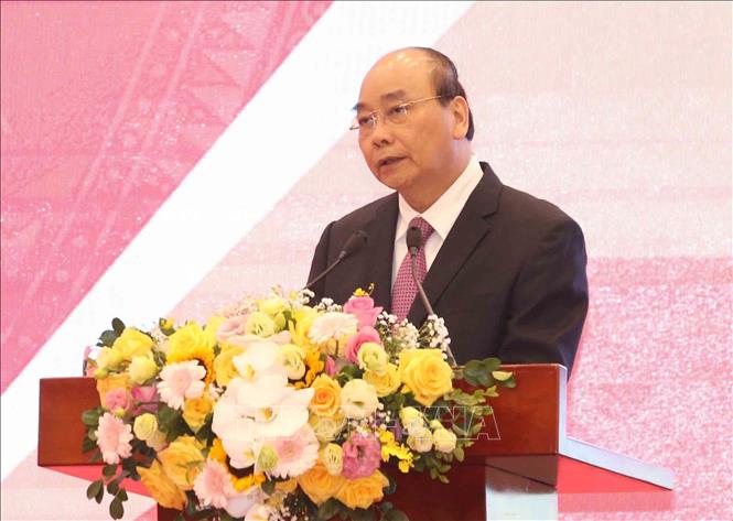 Thủ tướng Chính phủ Nguyễn Xuân Phúc phát biểu chỉ đạo hội nghị. Ảnh: Phương Hoa/TTXVN