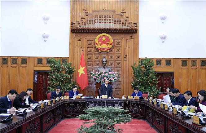 Thủ tướng Nguyễn Xuân Phúc phát biểu chỉ đạo. 