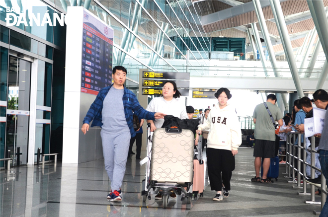 International visitors at Da Nang International Airport