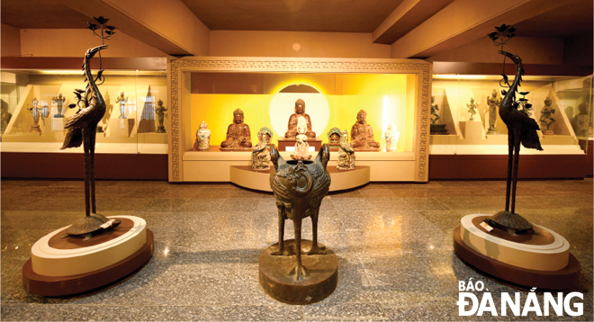 Display space in the Buddhist Cultural Museum