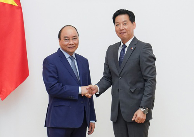 Thủ tướng Chính phủ Nguyễn Xuân Phúc mong muốn Aeon đẩy mạnh xuất khẩu hàng hóa Việt Nam
