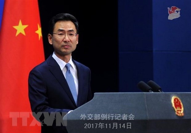 Chinese Foreign Ministry spokesperson Geng Shuang. (Photo: Xinhua/VNA)