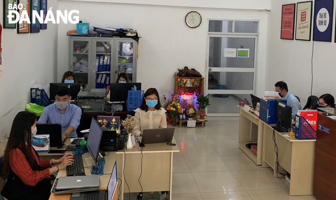 Công ty CP Năng lượng VSK Việt Nam triển khai nhiều biện pháp phòng ngừa lây nhiễm Covid-19.  (Ảnh do đơn vị cung cấp)