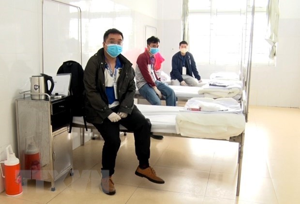 Người lao động được cách ly y tế tại Hải Phòng. (Ảnh: An Đăng/TTXVN)