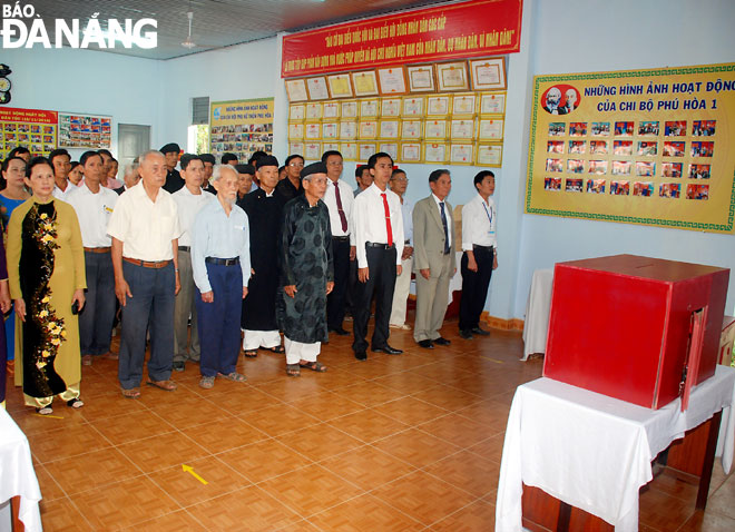 Nhà văn hóa thôn Phú Hòa 1, xã Hòa Nhơn, huyện Hòa Vang trở thành điểm sinh hoạt văn hóa, chính trị của người dân địa phương. 					        Ảnh: HUỲNH LÊ