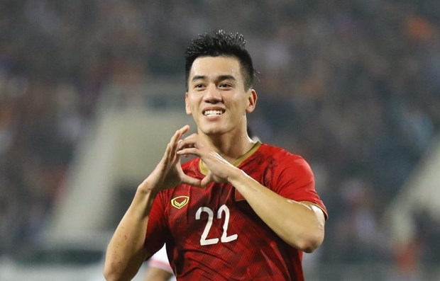 Vietnamese striker Nguyen Tien Linh (Photo: VNA)