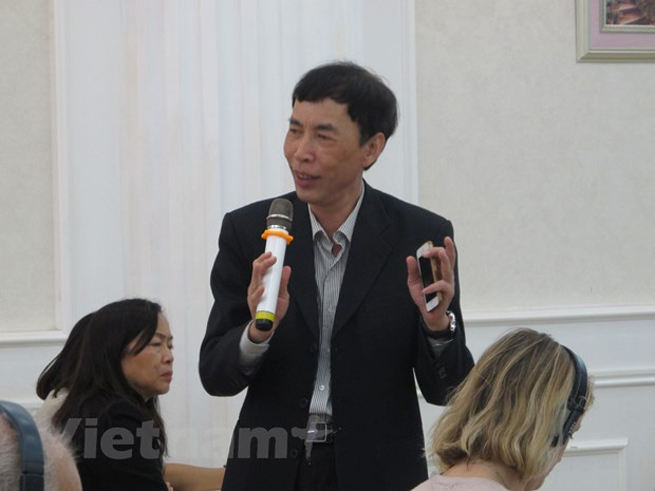 Tiến sỹ Võ Trí Thành, Viện trưởng Viện Nghiên cứu Chiến lược Thương hiệu và Cạnh tranh. (Ảnh: Đức Duy/Vietnam+)