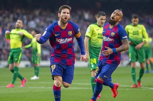 Messi chưa thể vượt lên dù ghi 4 bàn cho Barcelona cuối tuần qua
