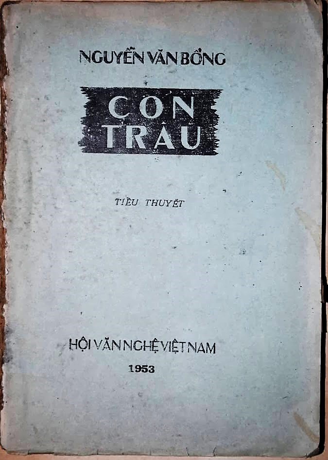 Bìa tiểu thuyết Con trâu trong lần xuất bản đầu tiên