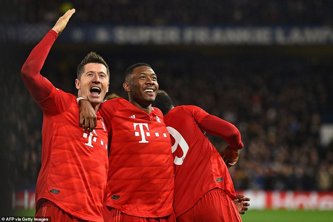 •        Bayern Munich đã đặt một chân vào tứ kết Champions League sau khi có chiến thắng 3-0 trước Chelsea.