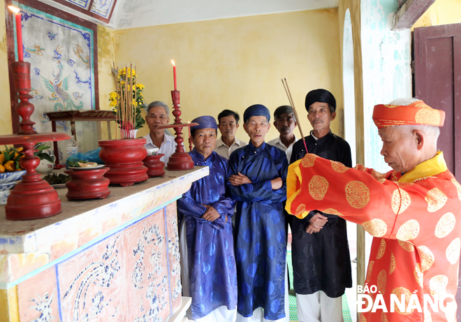 Lễ tế Xuân cầu an đầu năm tại nhà thờ Tứ tộc Tiền hiền Quang Châu sáng 27-2-2020, nhằm ngày 5-2 Canh Tý.