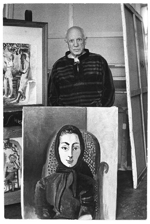 Pablo Picasso và chân dung vợ, Jacqueline.