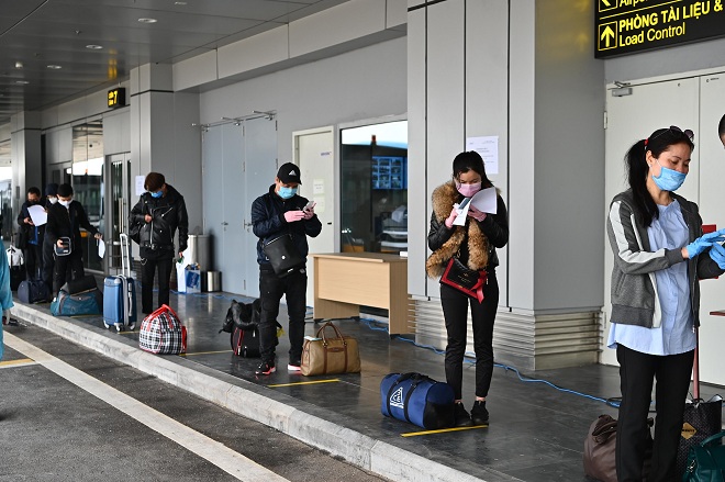 Đón chuyến bay mới từ vùng dịch: Sân bay Vân Đồn áp dụng quy trình đặc biệt