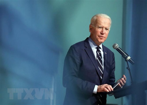 Cựu Phó Tổng thống Mỹ Joe Biden phát biểu tại North Charleston, South Carolina, Mỹ. (Ảnh: AFP/TTXVN)