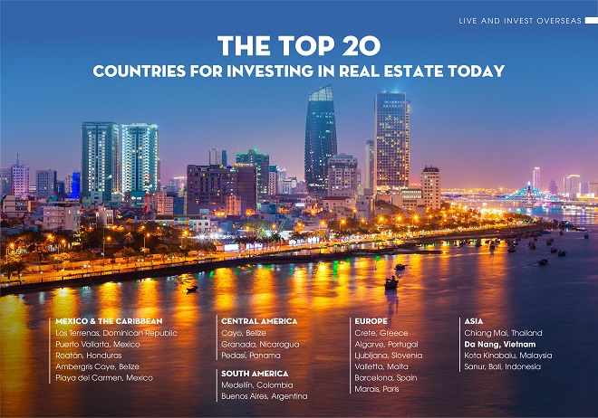 Năm 2016, Đà Nẵng cũng từng lọt Top 20 thành phố tốt nhất thế giới để đầu tư  bất động sản theo bình chọn của tạp chí Live and Invest Overseas.