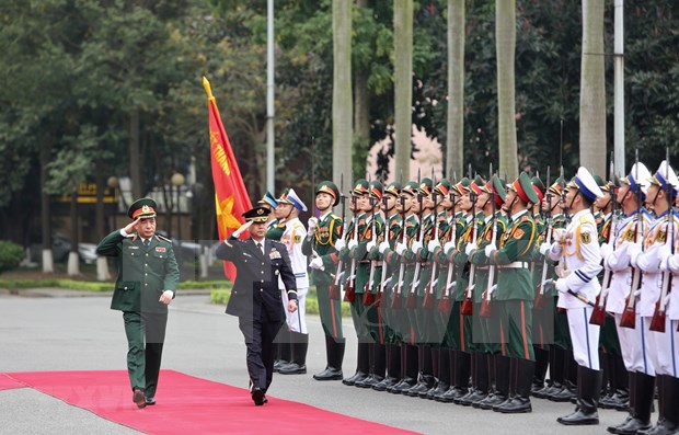 General Yamazaki Koji, Chief of Staff, Joint Staff of Japan Self-Defence Forces, pays an official visit to Vietnam from March 1 to 4. (Photo: VNA)