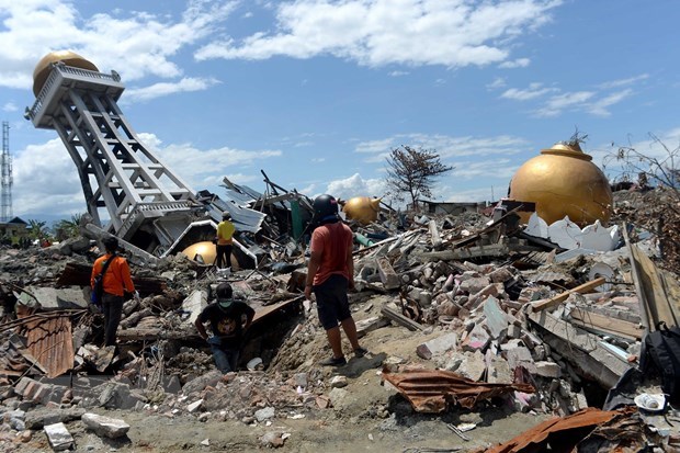 Earthquake in Palu, Indonesia (Source: Xinhua/VNA)