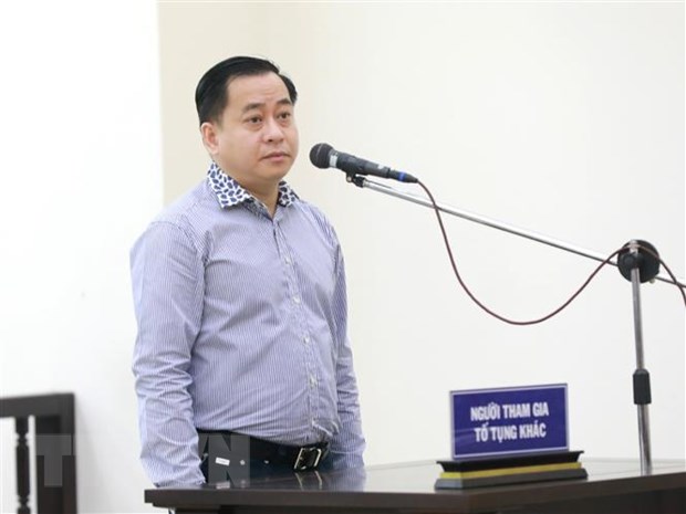 Bị án Phan Văn Anh Vũ, người có liên quan đến vụ án được triệu tập đến tòa. (Ảnh: Doãn Tấn/TTXVN)
