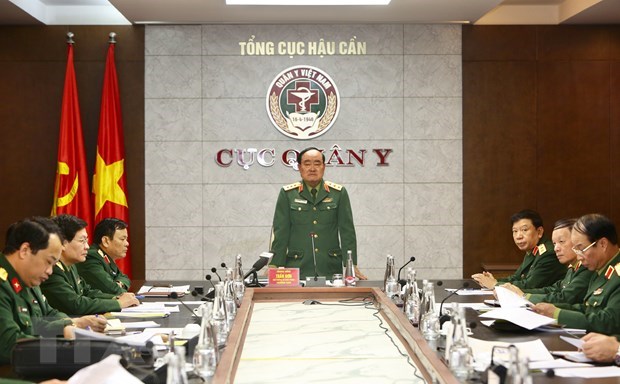 Deputy Minister of National Defence Sen. Lieut. Gen. Tran Don chairs the meeting (Photo: VNA)