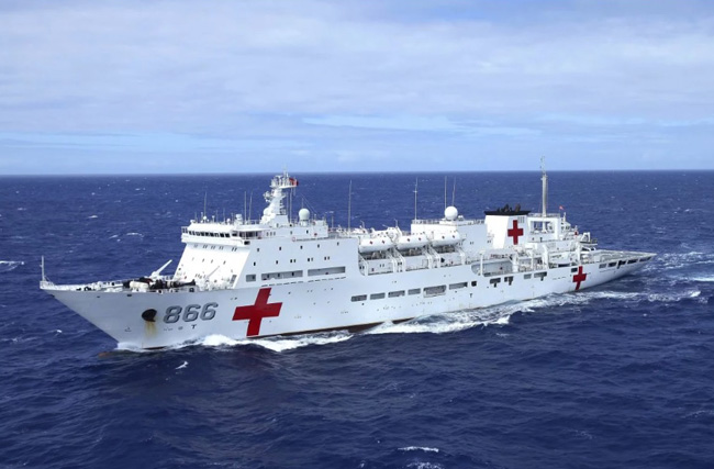 Tàu bệnh viện Daishandao của Hải quân Trung Quốc. Ảnh: Reuters