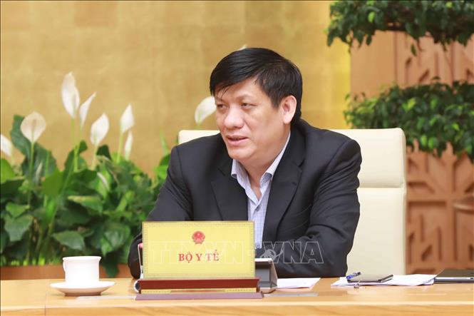 Thứ trưởng Bộ Y tế Nguyễn Thanh Long phát biểu. Ảnh: Doãn Tấn/TTXVN