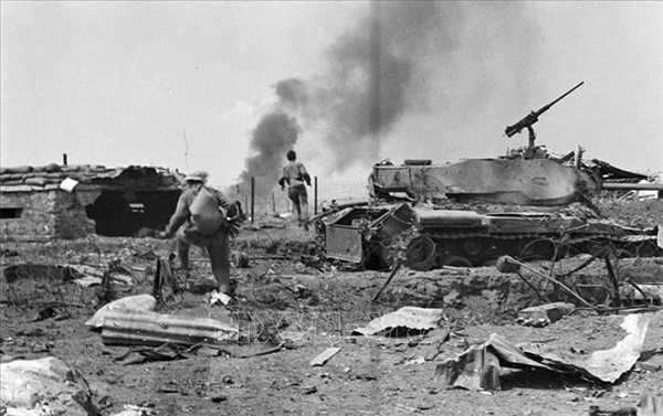 Căn cứ Đức Lập bị Quân giải phóng tiêu diệt. Ảnh: Bảo tàng Lịch sử quân sự Việt Nam