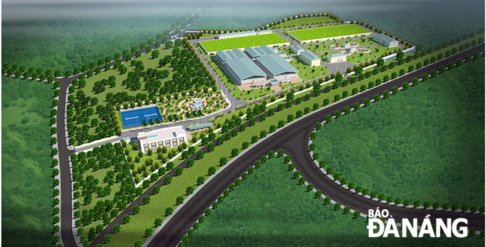 An artist's impression of the 1st stage of the Hoa Lien Water Plant