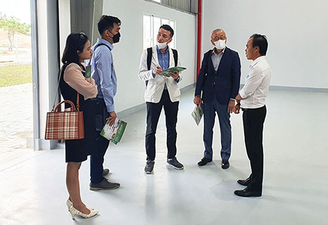 Khu nhà xưởng của Công ty CP Long Hậu tại Khu Công nghệ cao Đà Nẵng vừa thu hút 2 dự án FDI từ Nhật Bản với tổng vốn đầu tư trên 10 triệu USD. Ảnh: TRIỆU TÙNG