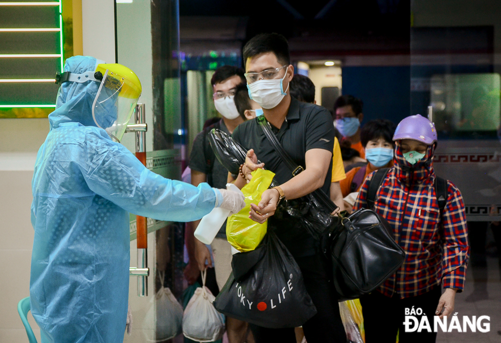 All the passengers are required to wear face masks and clean their hands