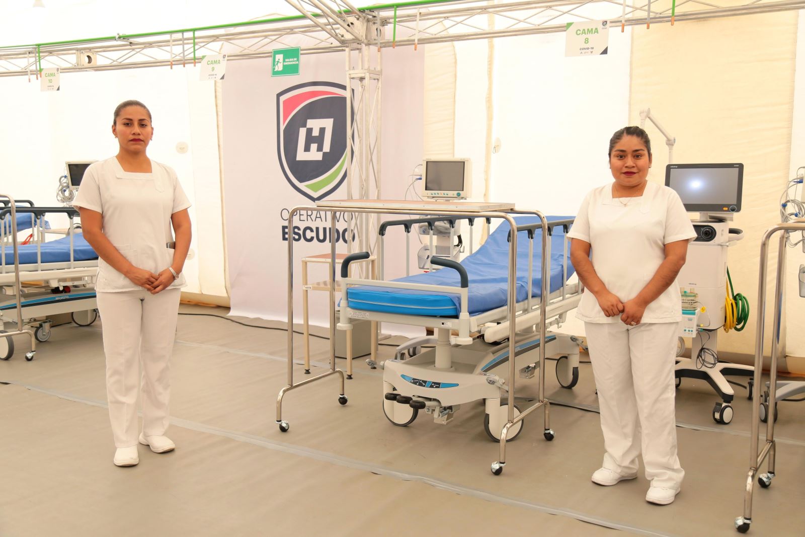 Nhân viên y tế tại một bệnh viện dã chiến ở Hidalgo, Mexico ngày 18-3-2020. Ảnh: THX/TTXVN