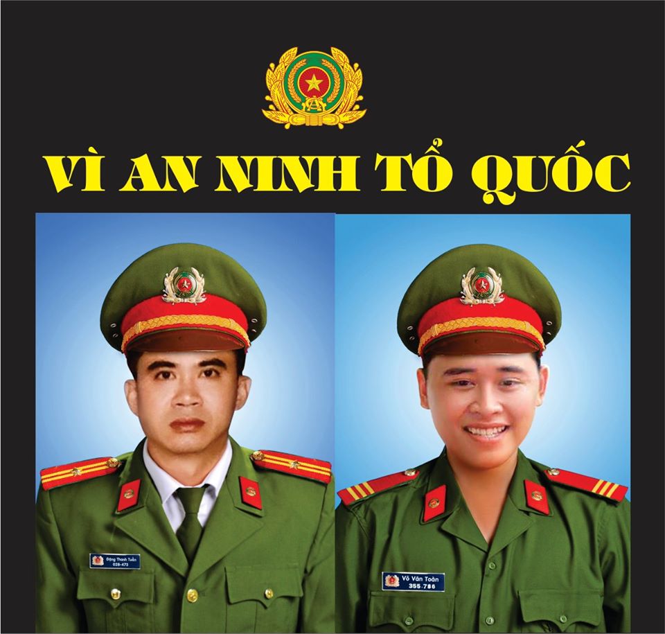 Thiếu tá Đặng Thanh Tuấn và Thượng sỹ Võ Văn Toản hy sinh khi làm nhiệm vụ. 