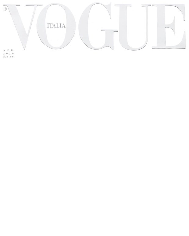 Bìa tạp chí Vogue Italia số tháng 4-2020 phát hành vào ngày 10-4.