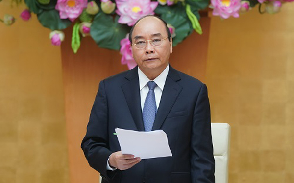 Thủ tướng Chính phủ Nguyễn Xuân Phúc phát biểu kết luận hội nghị. Ảnh: Chinhphu.vn