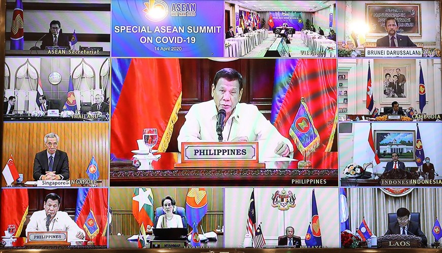 Tổng thống Philippines Rodrigo Duterte phát biểu. (Ảnh: Thống Nhất/TTXVN)