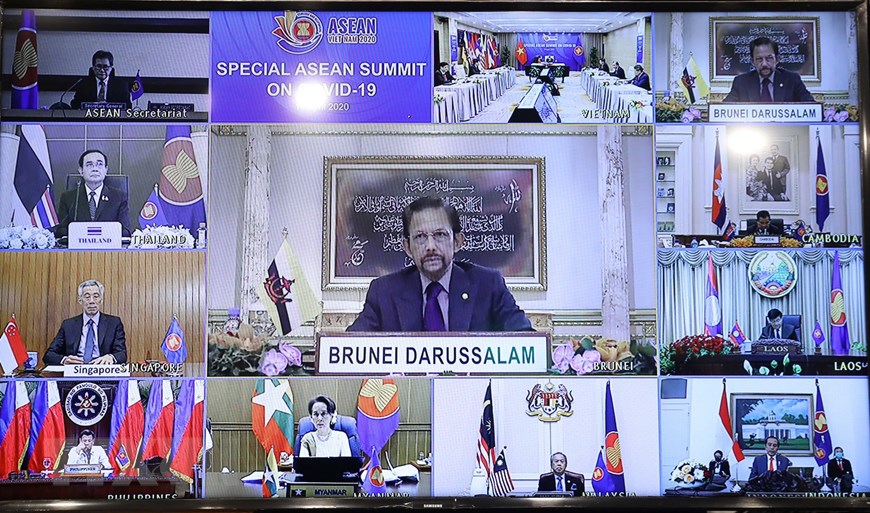 Quốc vương Brunei Hassanal Bolkiah phát biểu. (Ảnh: Thống Nhất/TTXVN)