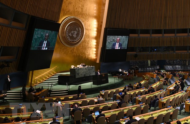 Một phiên họp của Đại hội đồng Liên hợp quốc. (Ảnh: AFP/TTXVN)