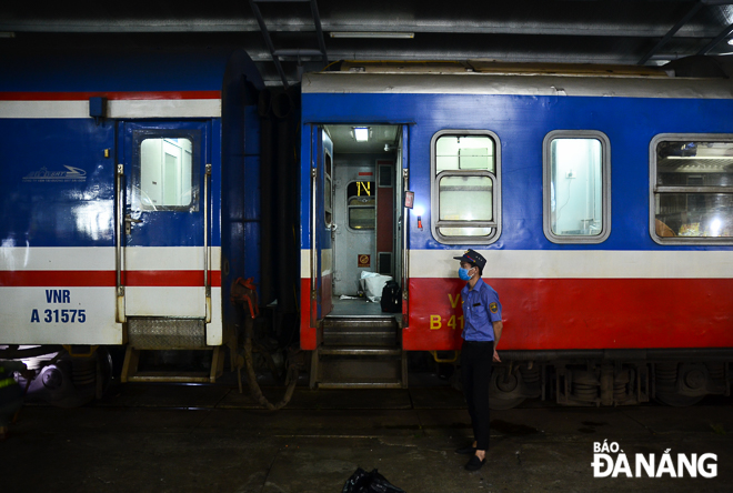 Train carriages are a little less crowded than usual