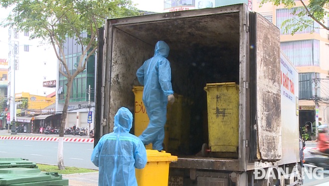 Domestic and medical waste collected in the city's concentrated isolated areas will be treated at the Waste Treatment and Management Factory in Hoa Khanh Nam Ward, Lien Chieu District.